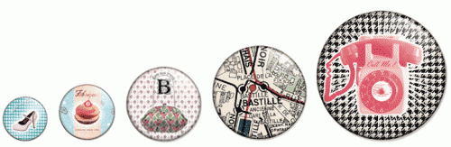 Badges ronds personnalisés