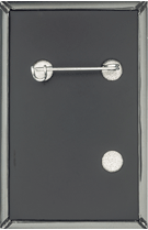 Badges Rectangulaires Verticaux 45x68mm - Epingle